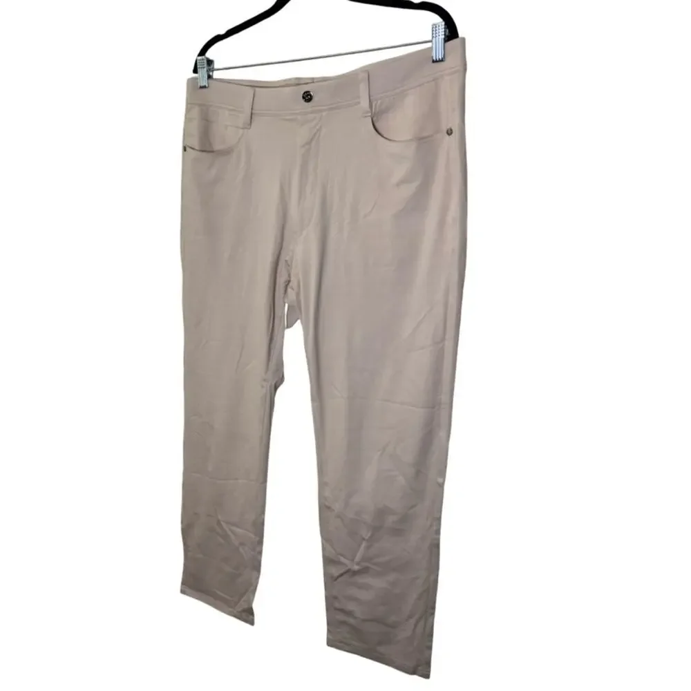 Collars & Co. CEO Tech Pull-On Performance Pants - Stone 36 x 32